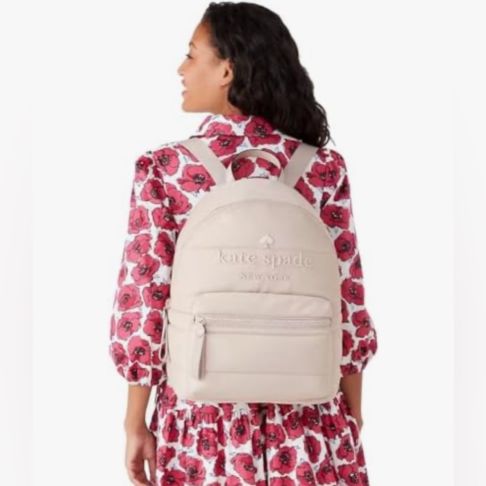 kate spade ksnyl puffer backpack - Picture 2 of 5